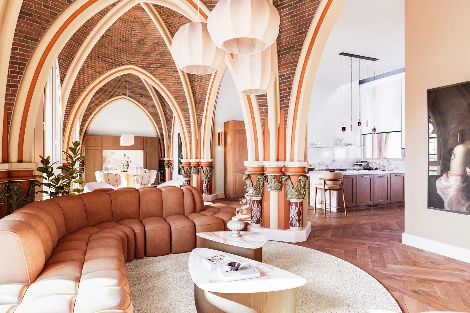 Sint Victorbasiliek, Batenburg – impressie van de woonruimte