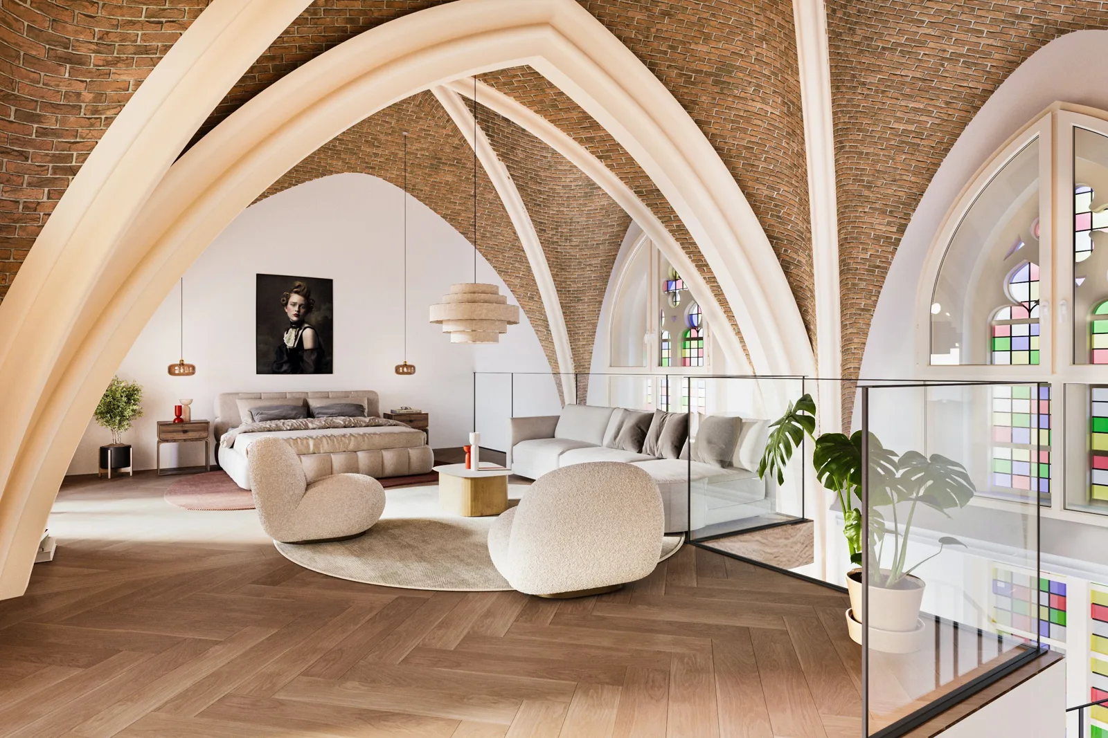 Sint Victorbasiliek, Batenburg – impressie van wonen onder de gewelven