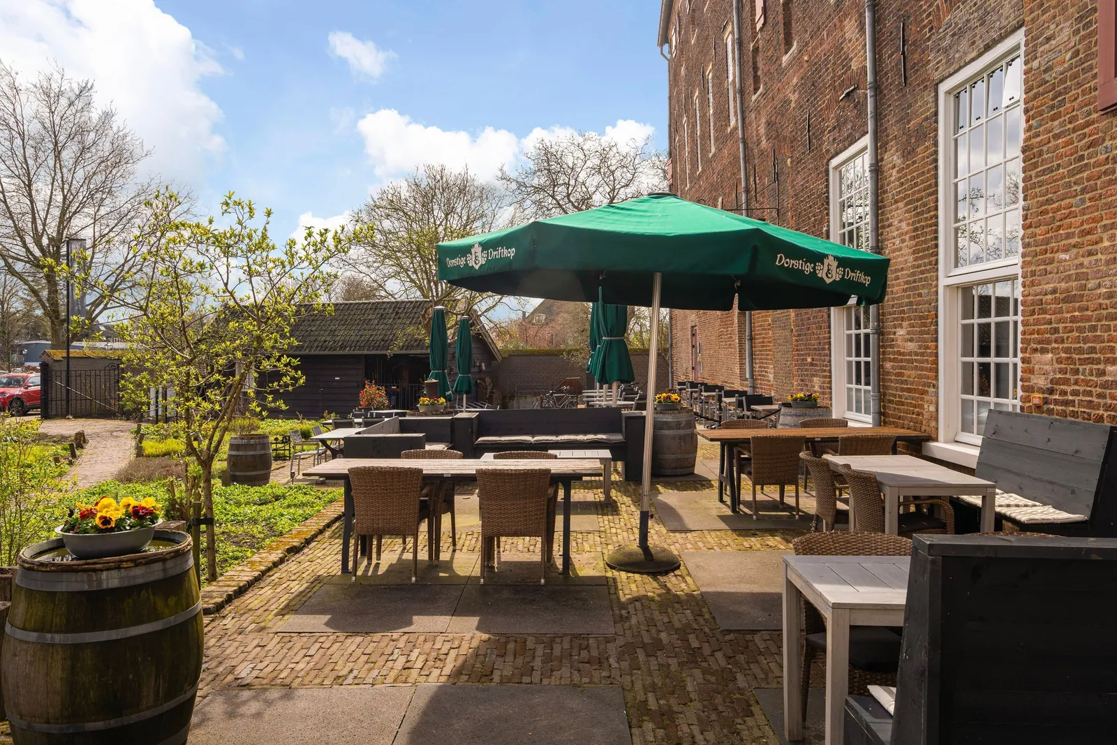 Het Arsenaal, Doesburg – de binnenplaats met terras