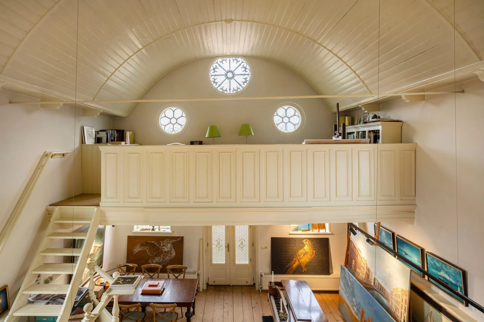 Kleine Vermaning, Hindeloopen – de entresol boven het atelier