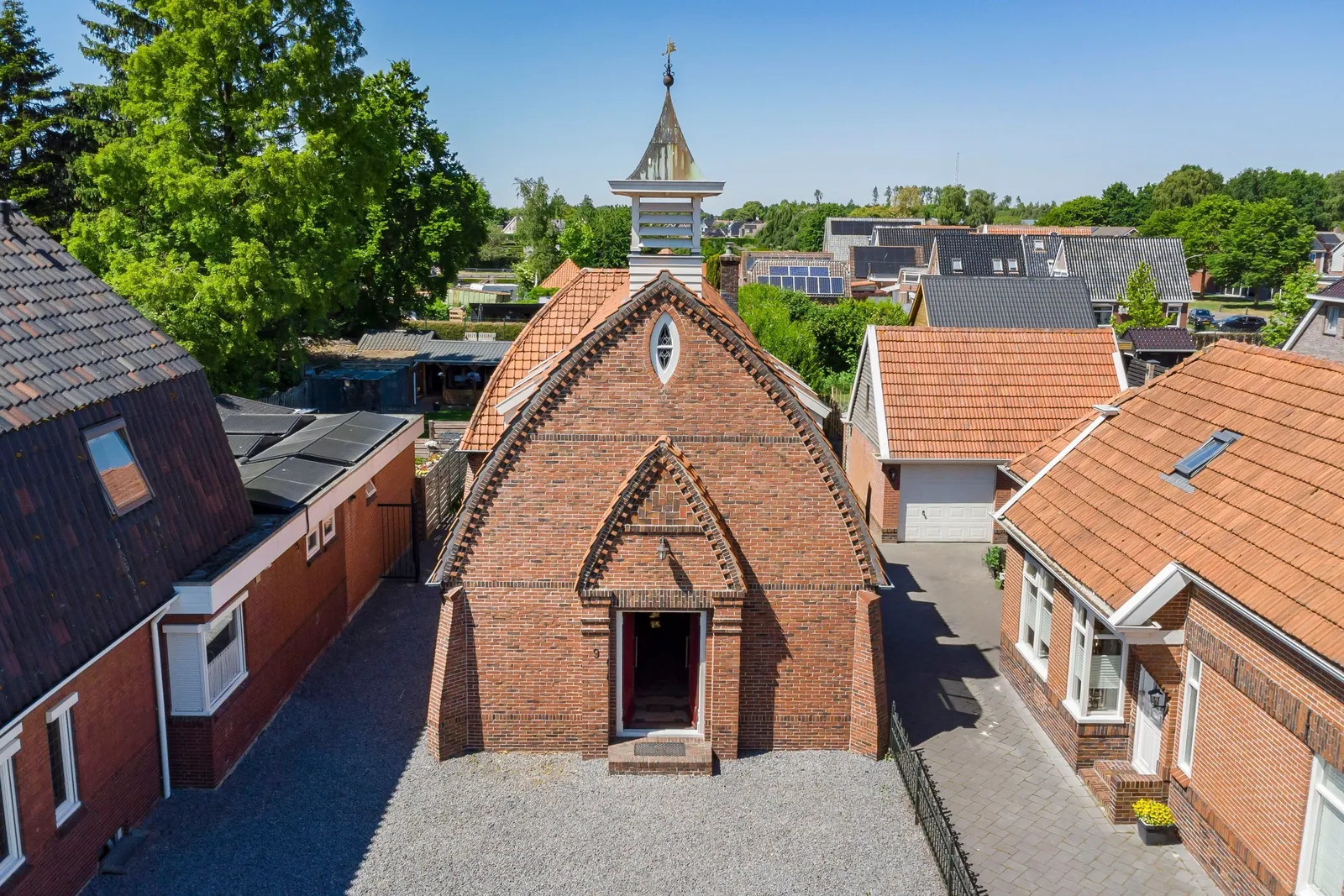Zaalkerk, Musselkanaal – de voorgevel van bovenaf