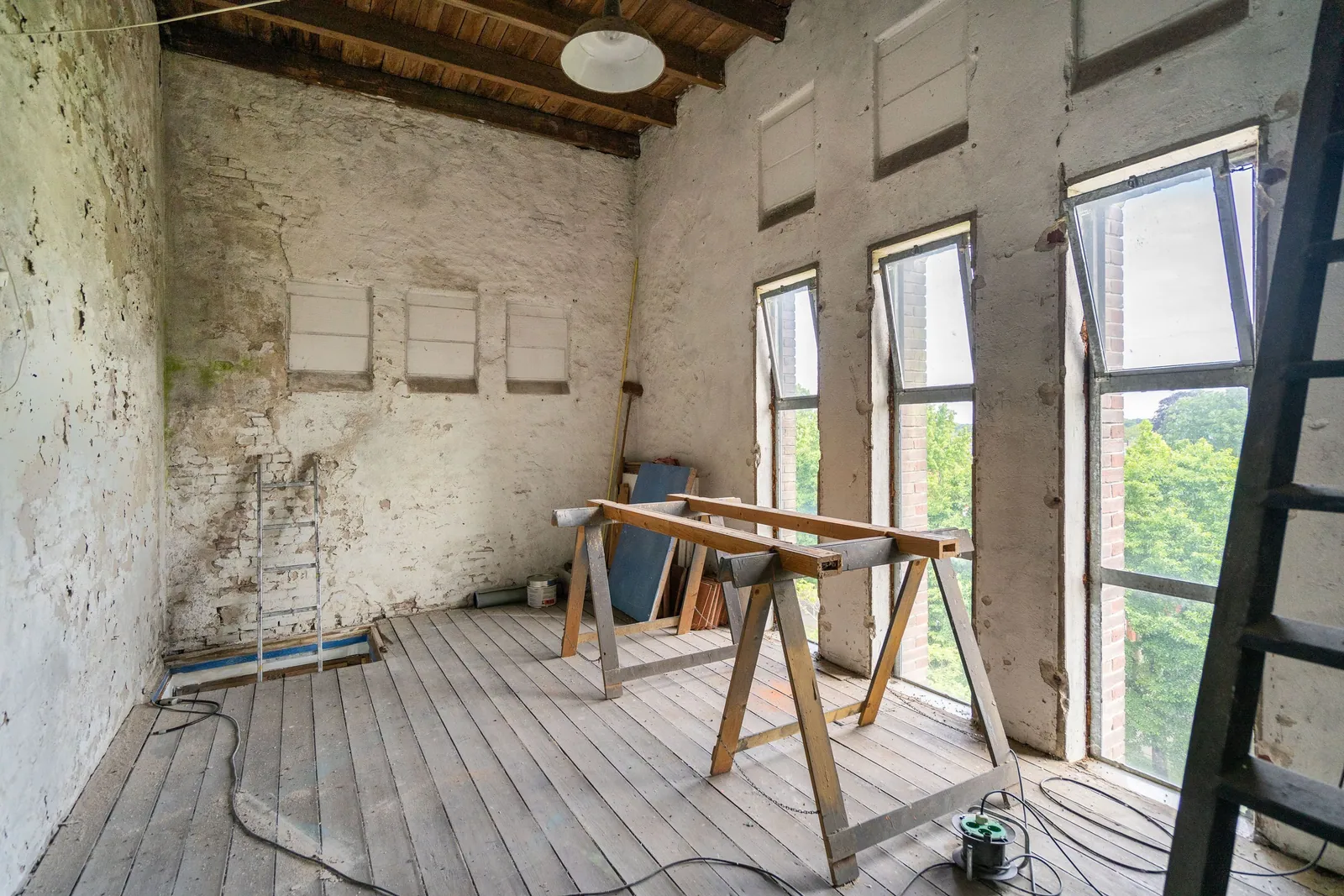 Sionskerk, Tilburg – de klokkenkamer onder het dak